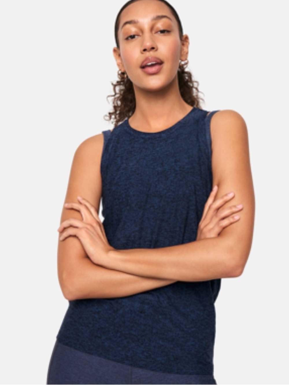 Outdoor Voices Navy Sleeveless All-Day Tank